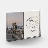 Doet deze ring me er geëngageerd uitzien kalligraf fotoblokken (Links)