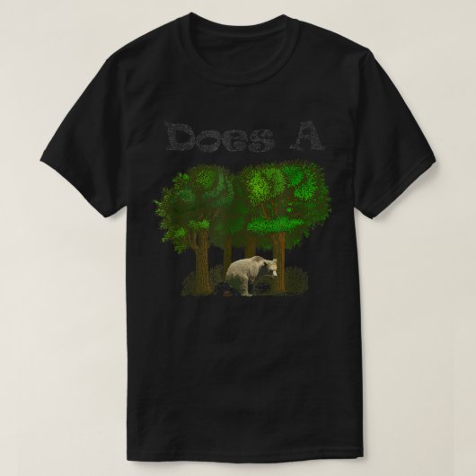 Doet een Poop van het Beer in de Bos-Funny T-shirt (Design voorkant)