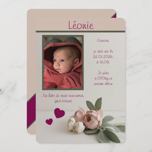 Doet Fille Kaart (Voorkant / Achterkant)