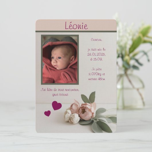 Doet Fille Kaart (Staand voorkant)