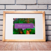 Doet geen woord wijsheid gezegde foto poster