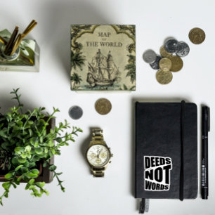 Doet geen woorden inspirerend zwart sticker