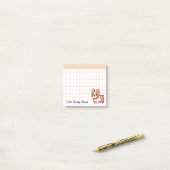 Doet het goed Franse Bulldog Post-it® Notes (Op bureau)