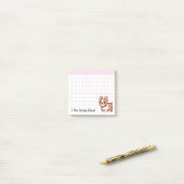 Doet het goed Franse Bulldog Post-it® Notes (Op bureau)