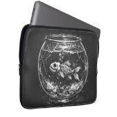 "Doet het goed" - Goudvis door BurnsInHell Laptop Sleeve (Voorkant Rechts)