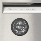 "Doet het goed" - Goudvis door BurnsInHell Magneet (Insitu (Vaatwasser))