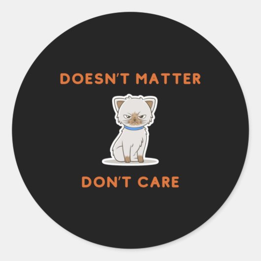 Doet het niet ronde sticker (Voorkant)
