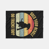 Doet je beagle ook wrijvingen? fleece deken (Voorkant (Horizontaal))