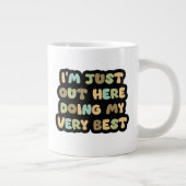 Doet mijn best 😁 koffiespecialiteit mok (Rechts)