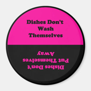 Doet niet zelf...Dishwasmachine Magnet