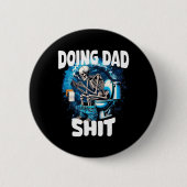 Doet papa sarcastisch papa grootvader grappige vad ronde button 5,7 cm (Voorkant)