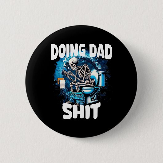 Doet papa sarcastisch papa grootvader grappige vad ronde button 5,7 cm (Voorkant)