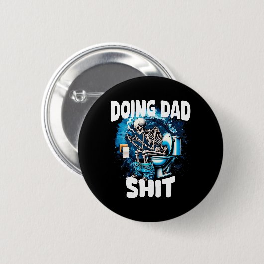 Doet papa sarcastisch papa grootvader grappige vad ronde button 5,7 cm (Voorkant /achterkant)