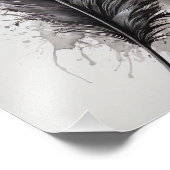 Doezelaar - Paarse Foto Afdruk (Hoek)