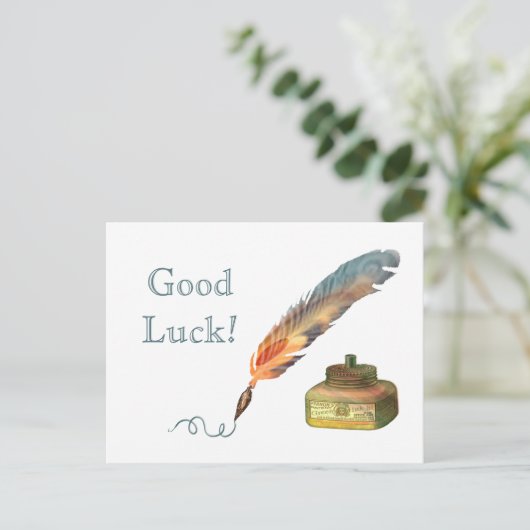 Doezelpen goed briefkaart (Staand voorkant)