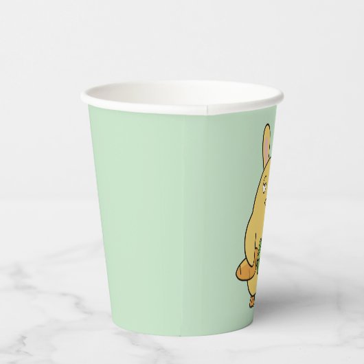 Dof kuiken, slappe oren papieren bekers (Rechts)