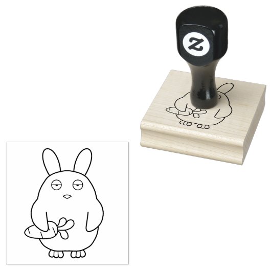 Dof kuiken, slappe oren rubberstempel (Gestempeld)