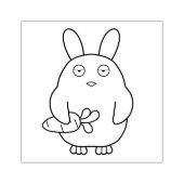 Dof kuiken, slappe oren rubberstempel (Afrduk)