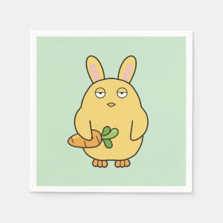 Dof kuiken, slappe oren servet