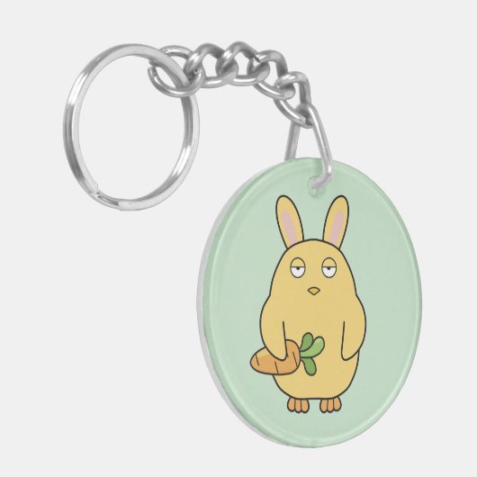 Dof kuiken, slappe oren sleutelhanger (Voorkant Links)