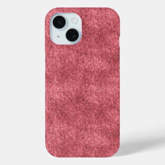Dof rood denim patroon Case-Mate iPhone case (Achterkant)