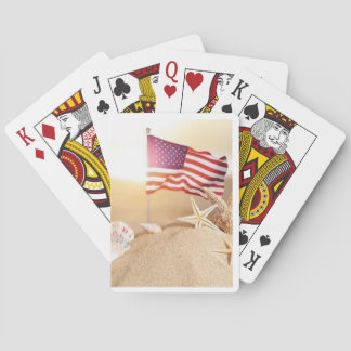 DOF - Sand Castle Flag Poker Cards Pokerkaarten