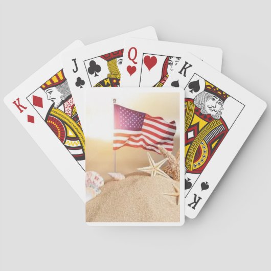 DOF - Sand Castle Flag Poker Cards Pokerkaarten (Achterkant)
