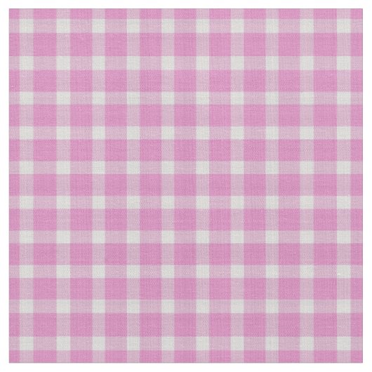 Doffe roze geruite karostof gingham stof (Close Up)