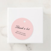 Doffe Roze Roze Bedankt Ontwerp Bedankjes Labels (In situ)