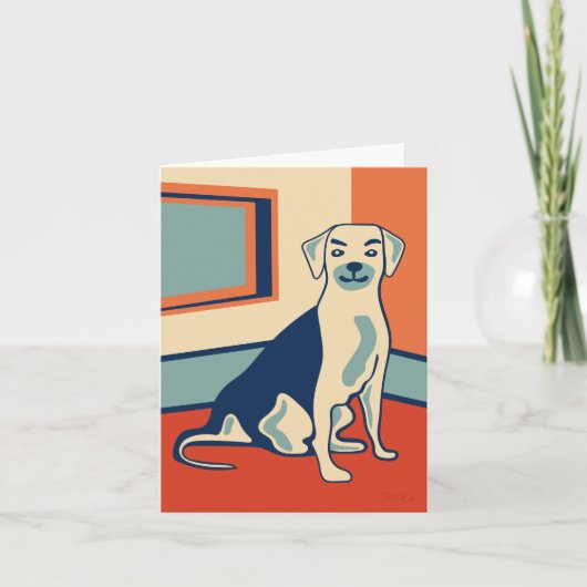 Dog #004 door Phillip Clark ・ PerfectlyHank.com Kaart (Voorkant)