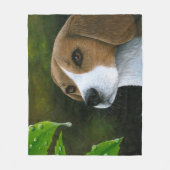 Dog 116 Beagle Fleece Deken (Voorkant)