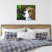 Dog 116 Beagle Stretched Canvas Afdruk (Insitu (Slaapkamer))