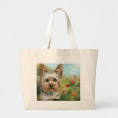 Dog 117 Yorkshire Grote Tote Bag (Voorkant)