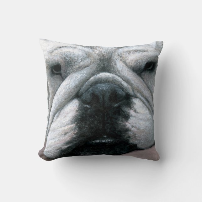 Dog 118 English Bulldog Pillow Hoesje Kussen (Voorkant)
