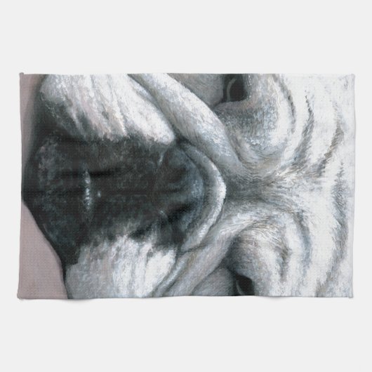 Dog 118 English Bulldog Theedoek (Horizontaal)