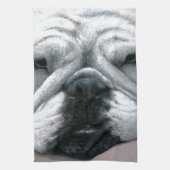 Dog 118 English Bulldog Theedoek (Verticaal)