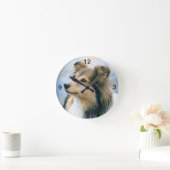 Dog 122 Sheltie Collie Ronde Klok (Huis)