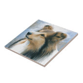Dog 122 Sheltie Collie Tegeltje (Zijkant)