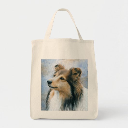 Dog 122 Sheltie Collie Tote Bag (Voorkant)
