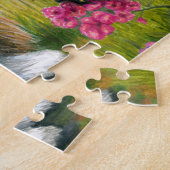 Dog 123 Papillon hond met Butterflies Legpuzzel (Zijkant)