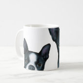 Dog 128 Boston Terrier Koffiemok (Voorkant links)