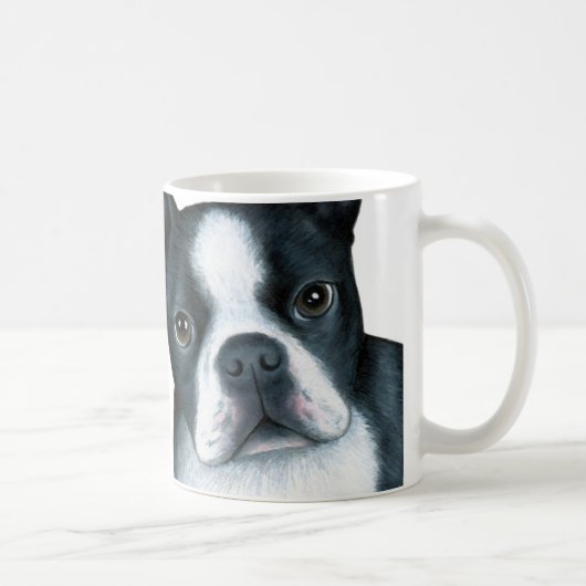 Dog 128 Boston Terrier Koffiemok (Rechts)