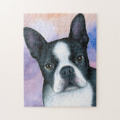 dog 128 color Boston Terrier Legpuzzel (Verticaal)
