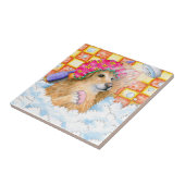 Dog 129 Golden-rekruter Tegeltje (Zijkant)