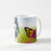 Dog 134 Boston Terrier Butterfly Koffiemok (Voorkant rechts)