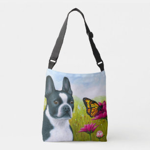 Dog 134 Boston Terrier Cross Body Bag Crossbody Tas