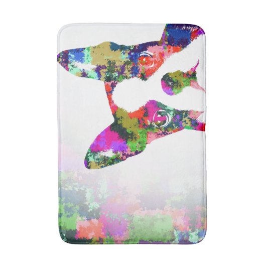 Dog 135 boston doodsbang badmat (Voorkant Verticaal)