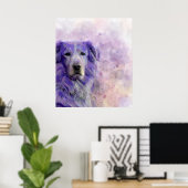 Dog 140 Golden Retriever Poster (Thuiskantoor)
