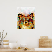 Dog 141 Chihuahua Poster (Keuken)