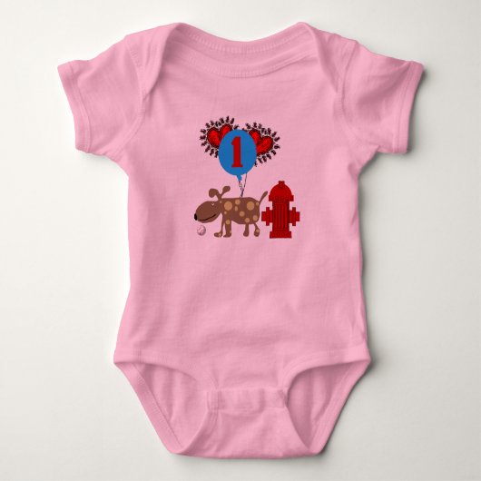 Dog 1st Birthday Romper (Voorkant)